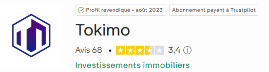 Avis Trustpilot Tokimo - Septembre 2026