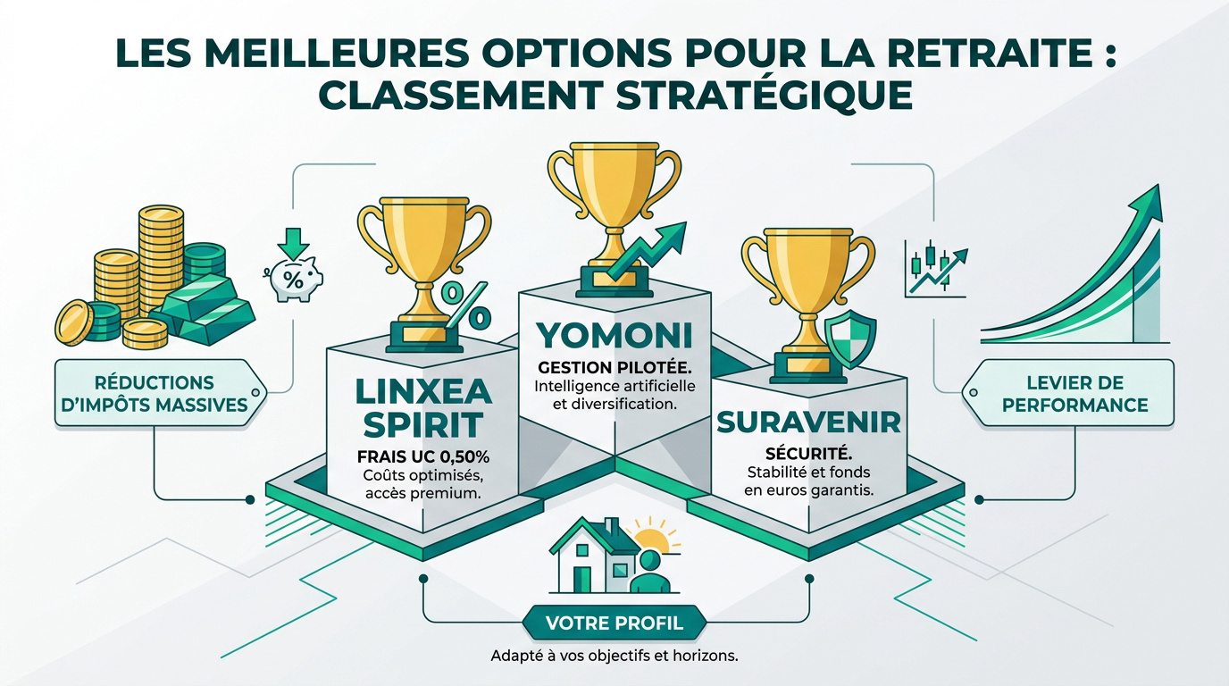 Classement des meilleurs contrats PER pour optimiser sa retraite