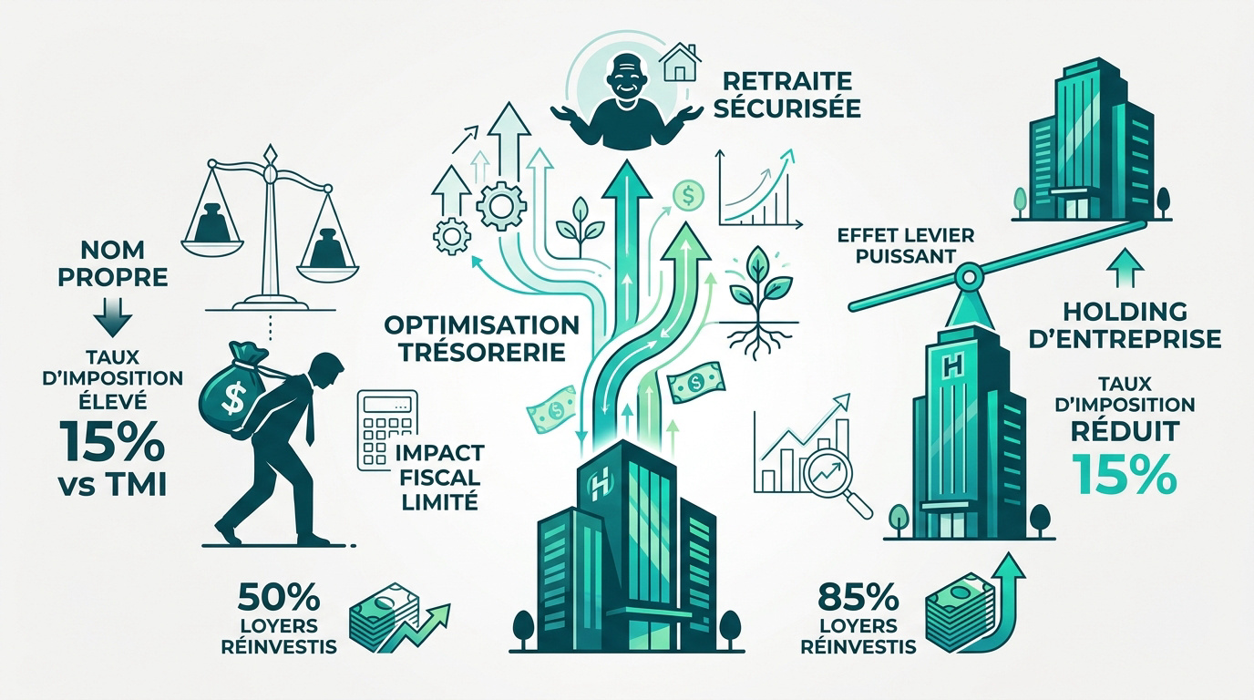 Optimisation fiscale et retraite via holding