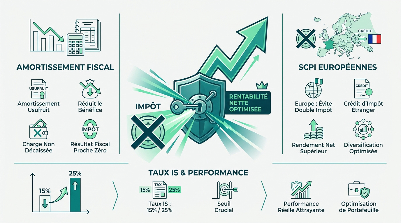 Optimisation fiscale SCPI via holding à l