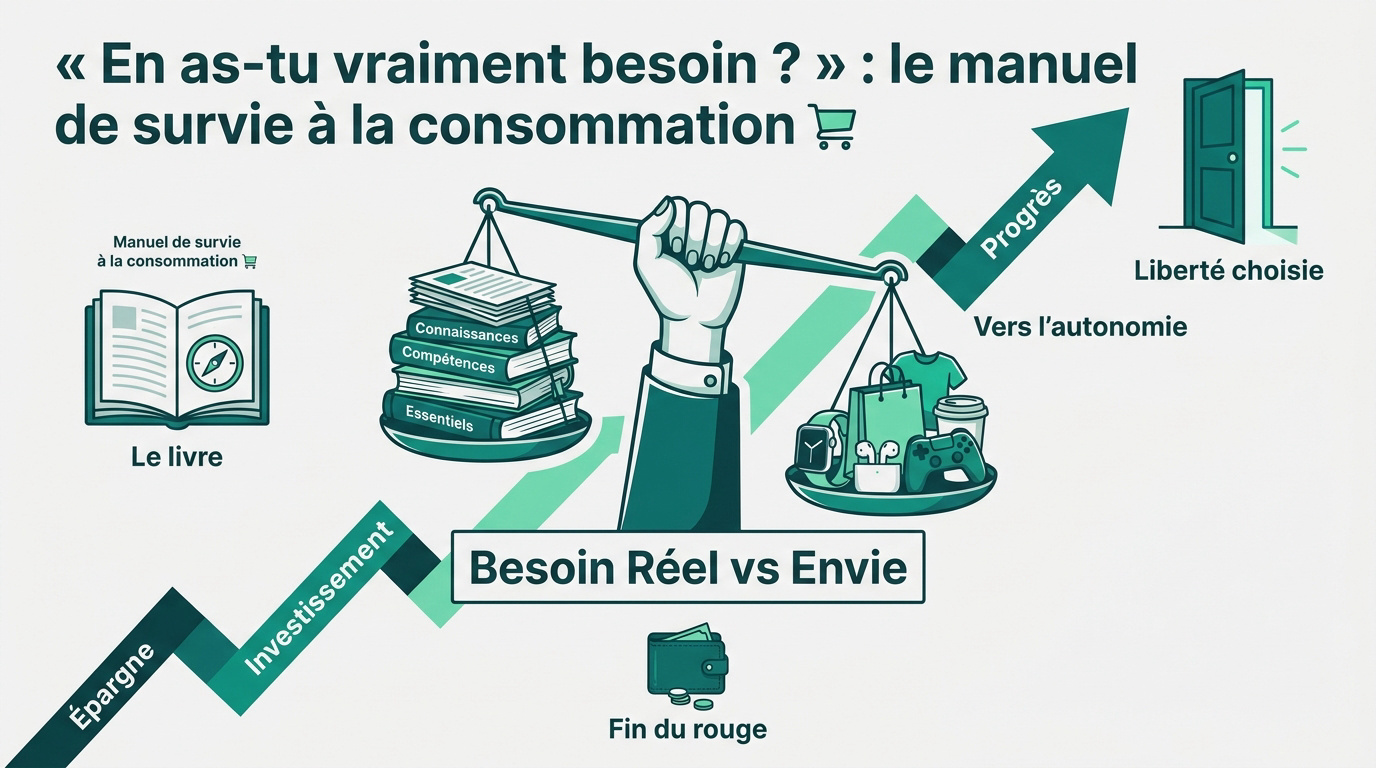 Comparaison entre besoins réels et envies de consommation selon Pierre-Yves McSween