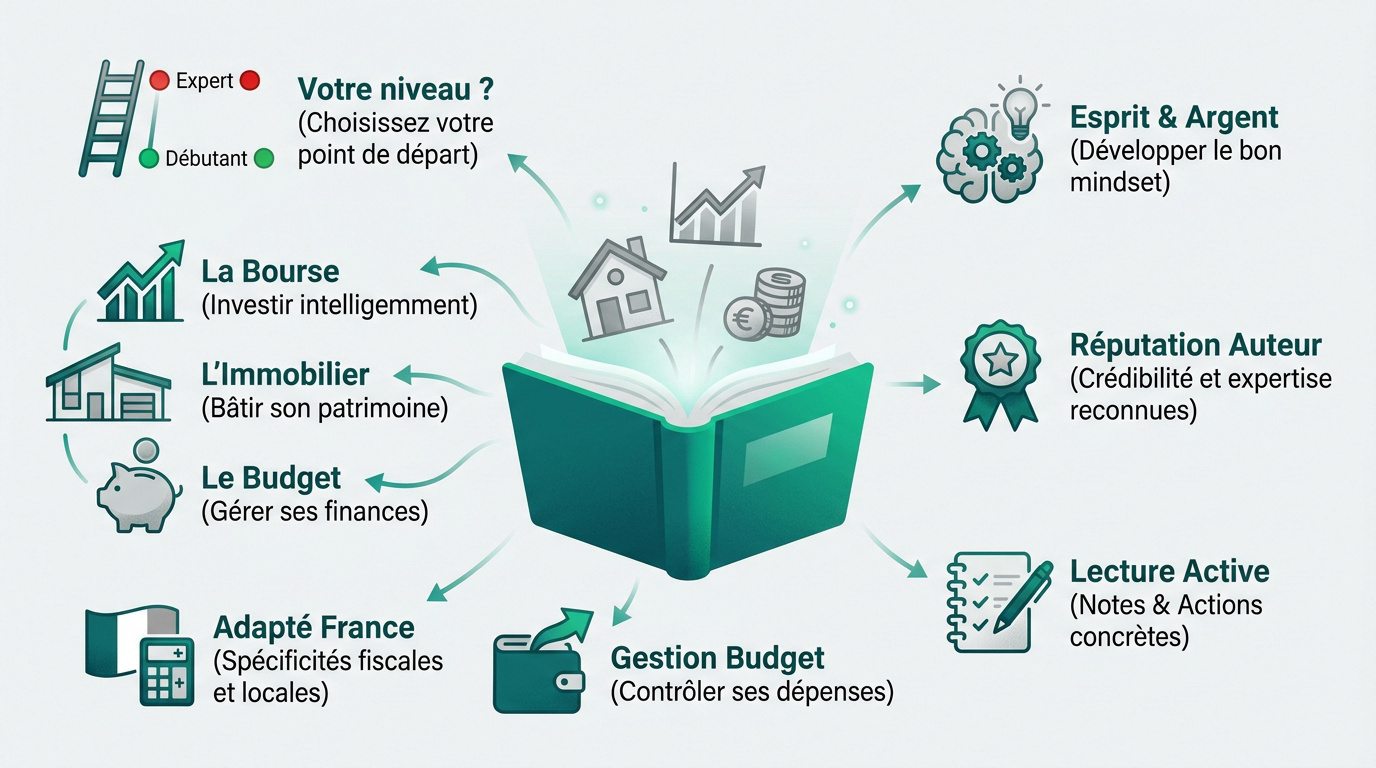 Guide visuel pour sélectionner les meilleurs livres de finance selon son profil d
