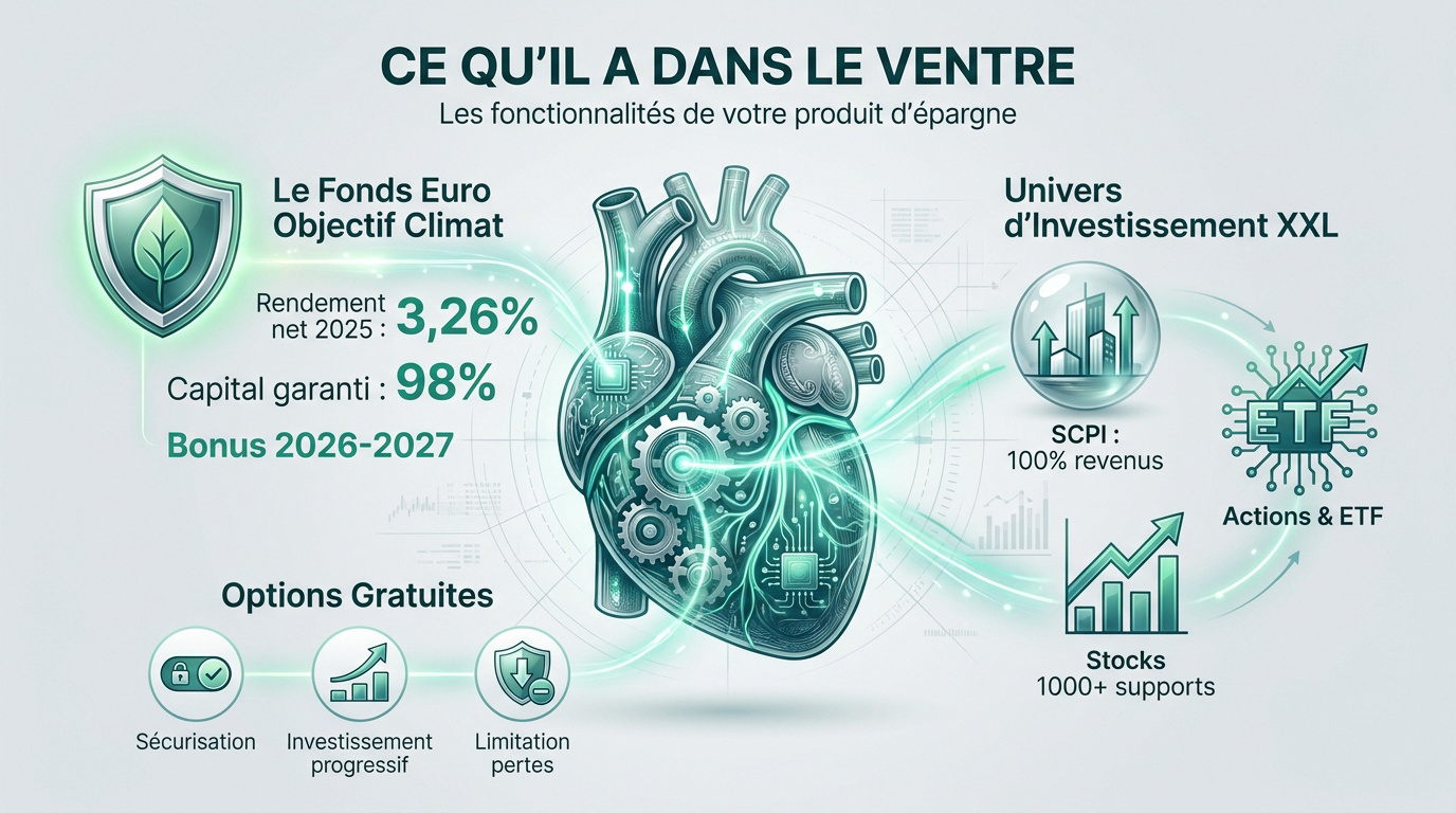 Infographie détaillant les avantages et supports d