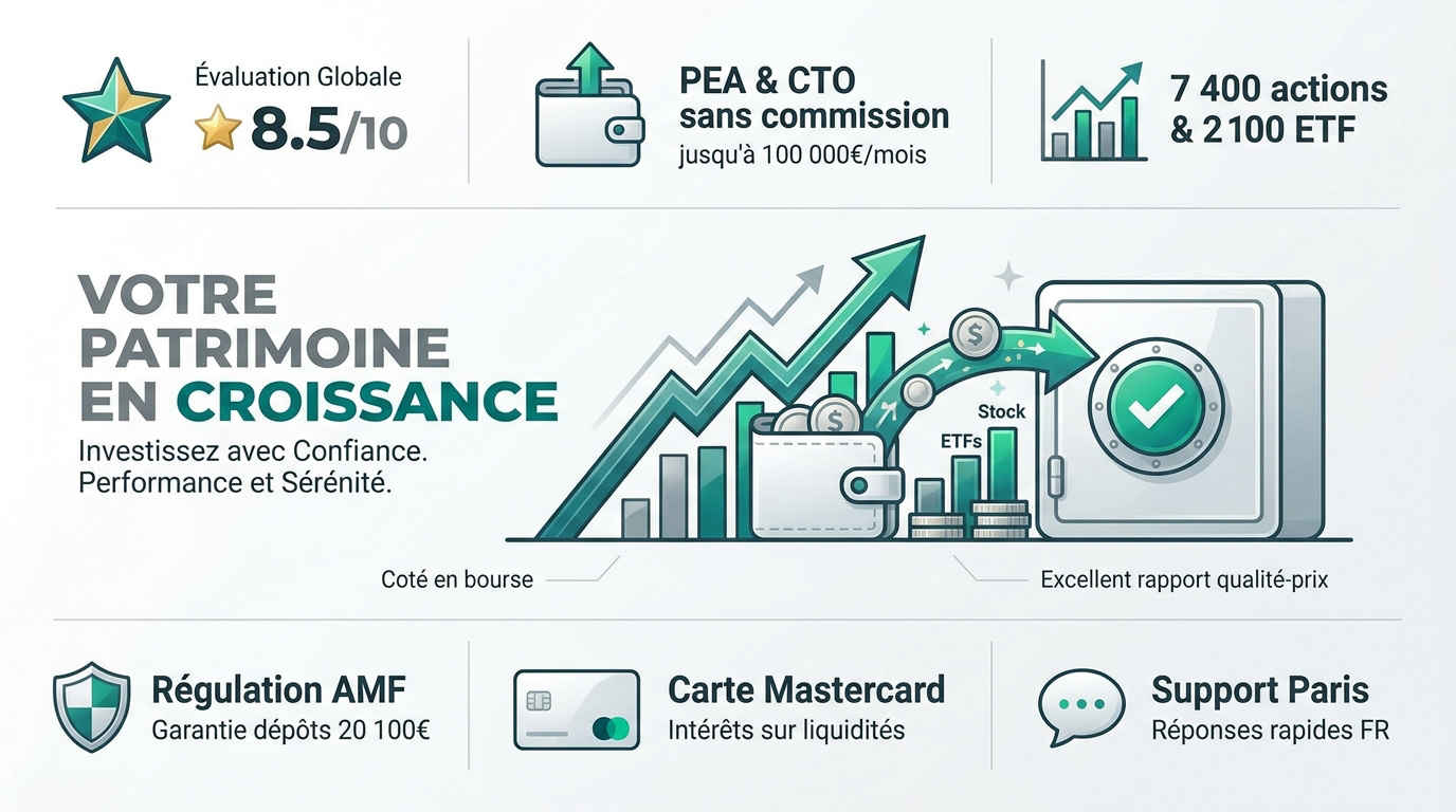 Investissement serein en bourse avec le courtier XTB