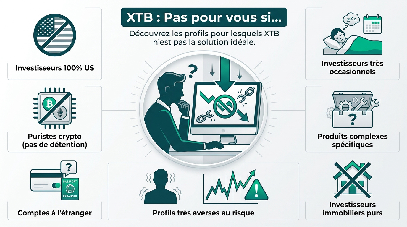 Analyse des limites et inconvénients du courtier XTB pour certains profils d