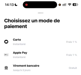 Modes de paiement Trade Republic &mdash; carte, Apple Pay, virement