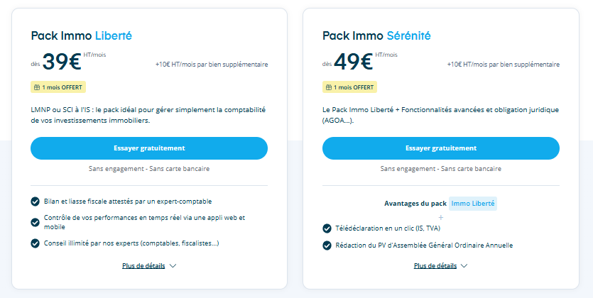 Tarif Comptabilité SCI ou LMNP Dougs