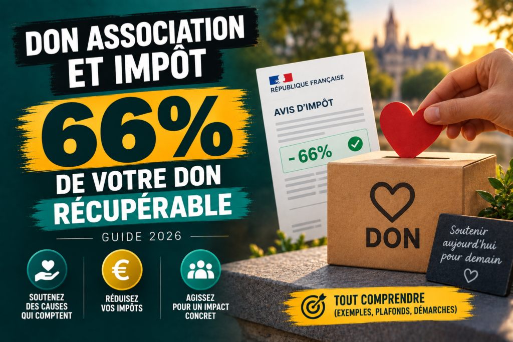 Don association et impôt : comment récupérer 66% de votre don (guide 2026)