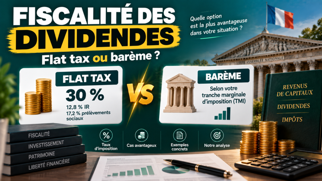 Fiscalité des dividendes 2026 : flat tax ou barème ?