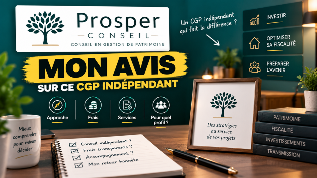 Prosper Conseil avis : mon retour honnête sur ce CGP indépendant